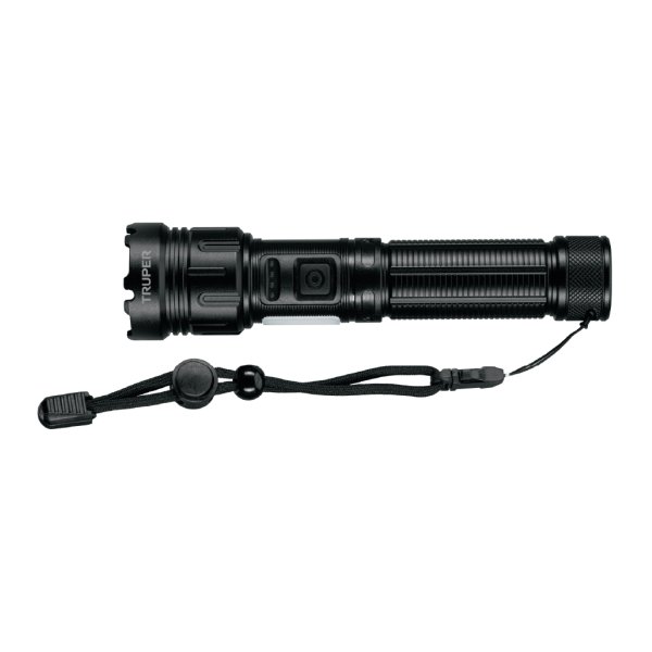 Lint.alum-negro recargable (400lúm) 210mt"TRUPER"LINAR-410