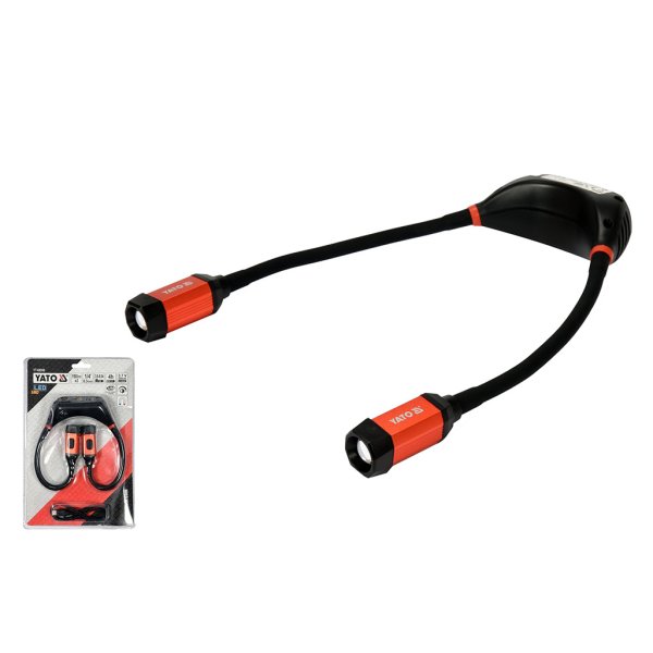 Linterna de Cuello LED 300 lm con Imán y Carga USB-C Yato YT-08599