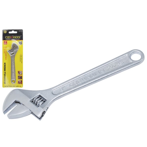 Llave Ajustable Cromada 380 mm (15") Crownman 0401315