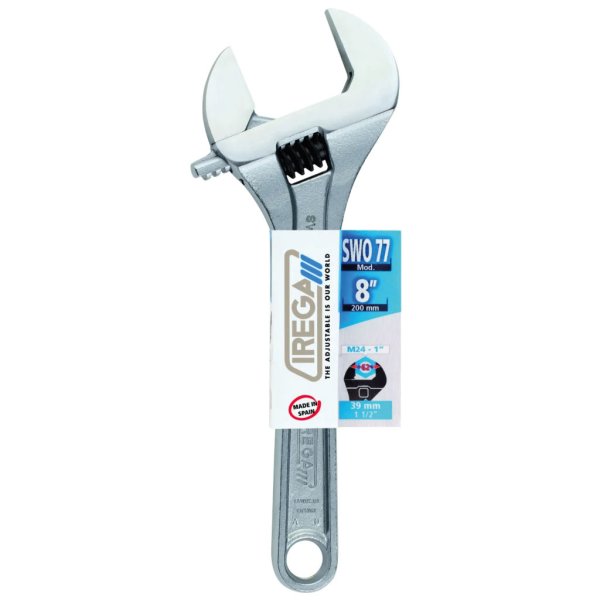 Llave moleta 8""SUPER APERTURA" Apertura 39mm"IREGA"SWO-77