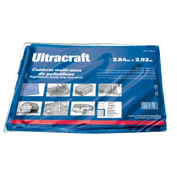 Lona Poli.azul(Prot.UV)c/ojal 4.7x5.9m"TRUPER-ULTRA"LPU16X20