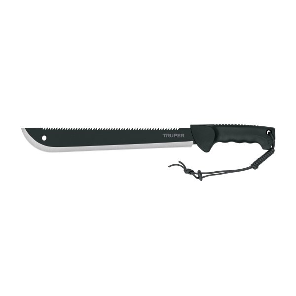Machete doble filo(sierra-machete)14"C/funda»TRUPER»MACH-14X