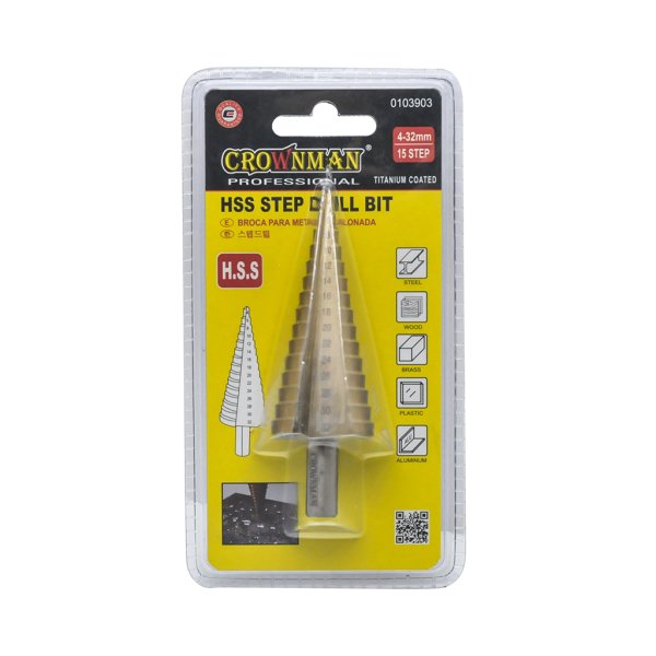 Mecha Escalonada para Metal 4 a 32 mm Crownman 0803903-0103903