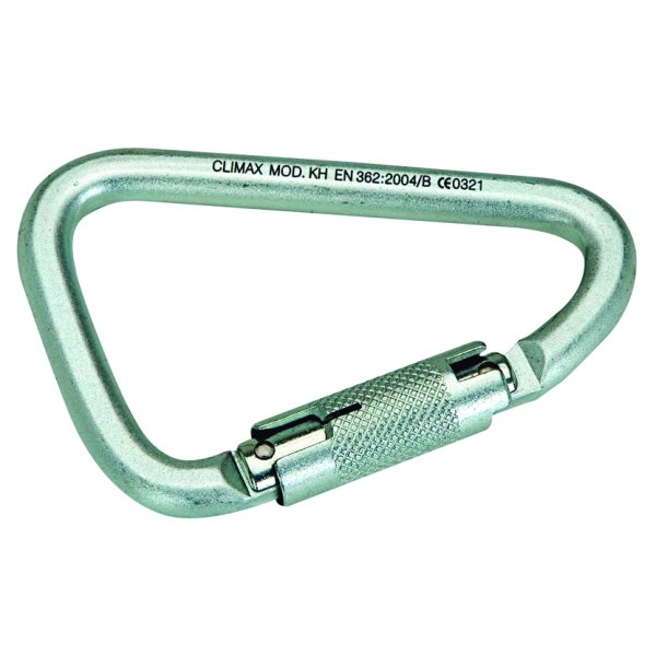 Mosquetón acero p/cint.seguridad,tipo D "CLIMAX"Mod.KH