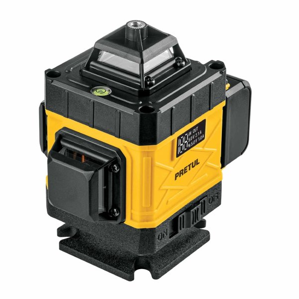 Nivel láser 25m Niv.autom. Recargable usb"PRETUL"NL-16P