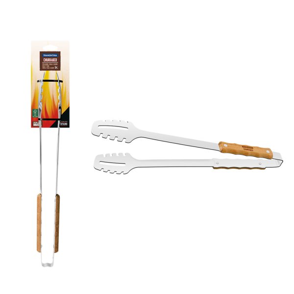 Pinza para Carne 47,3 cm Mango de Madera Tramontina 26583/100