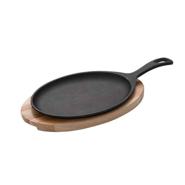 Plancha Hierro Ovalada 30x18 cm con Tabla de Madera Tramontina 10239/638