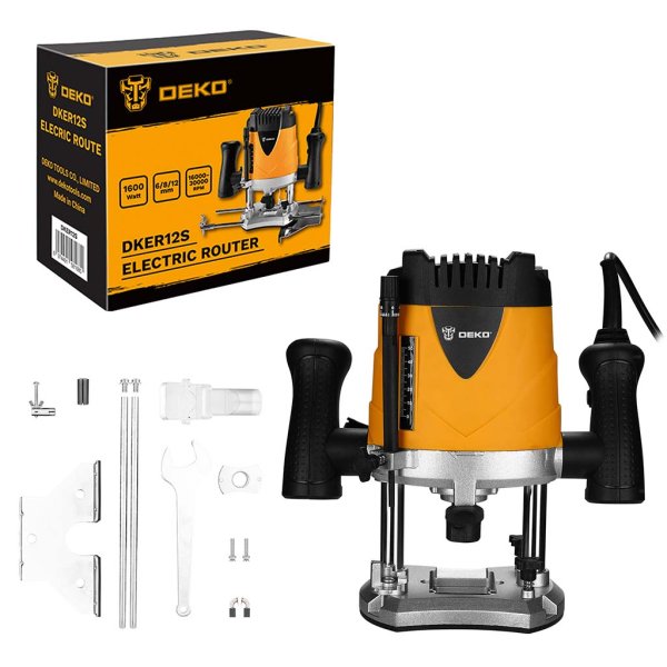 Router Trompo de Mano 8 y 12 mm Deko DKER12S