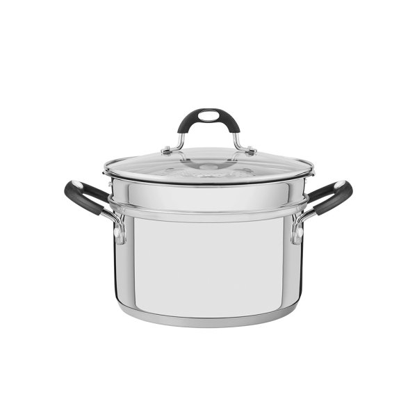 Set Cacerola 20 cm 3,6 L con Vaporera Astro Silicone Tramontina 65120/100