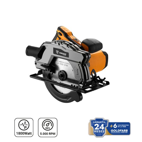 Sierra Circular 7 1/4" 1800 W Deko DKCS18G185