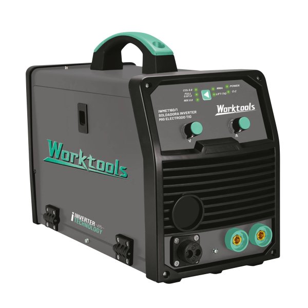 Soldadora Inverter Worktools 160A MIG, TIG y Electrodo