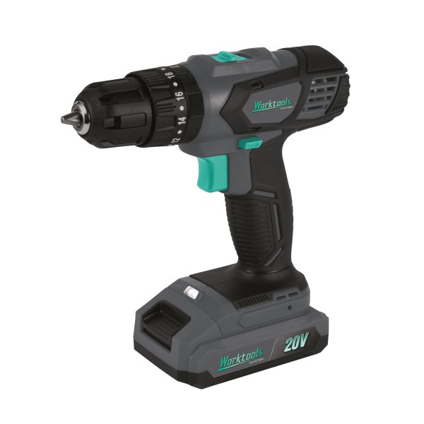 Taladro atornillador percutor recargable 20V 40N/m