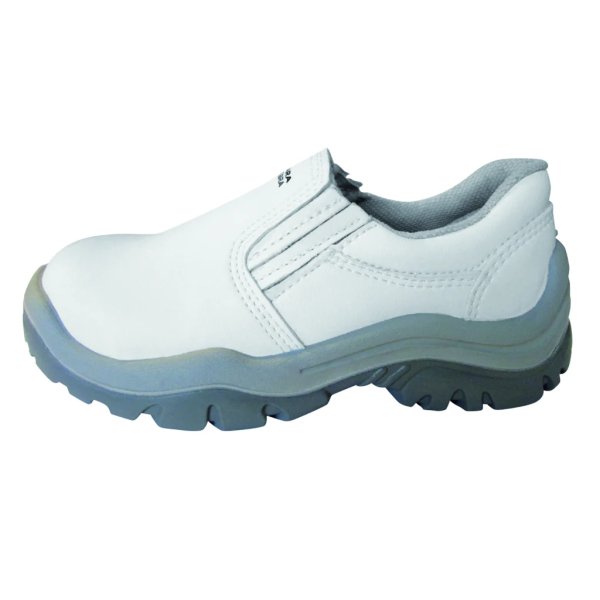 Zapato c/blanco,elastiz.(s/cordón),pta.plást.T:44"FUJIWARA"