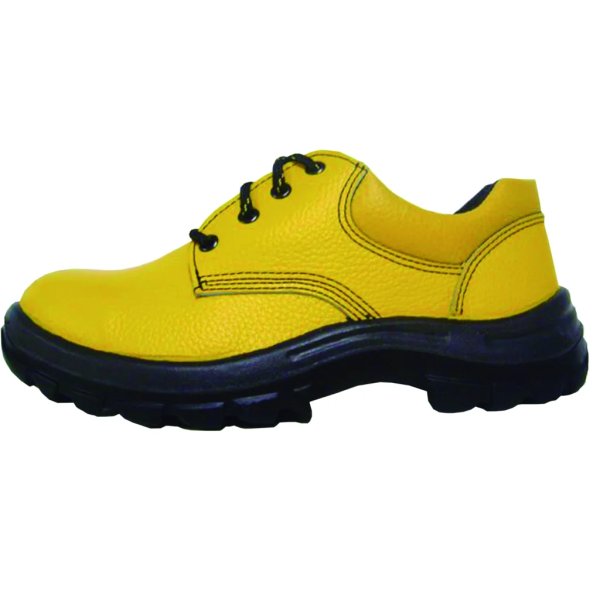 Zapato de cuero amarillo,pta.acero,Talle:42 "WORKSAFE"