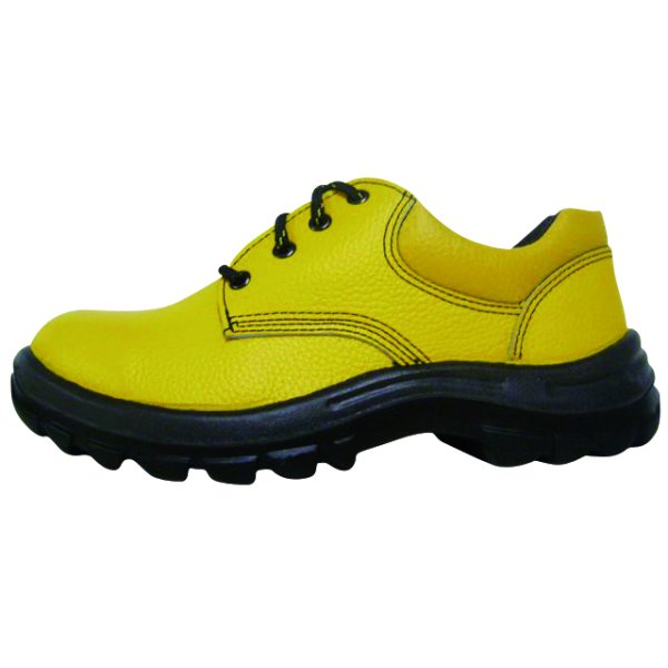 Zapato de cuero amarillo,pta.plástica,Talle:42 "WORKSAFE"