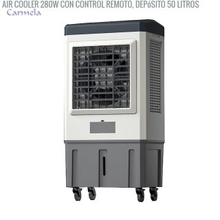 Air cooler 280W con control remoto, depósito 50 litros