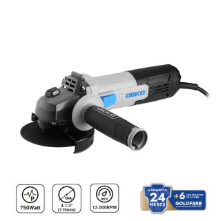 Amoladora Angular 4 1/2" 750W Deko DKAG115XP75