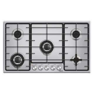Anafe de Empotrar con 5 Hornallas a Gas Inox con Hierro Fundido Enxuta AENX5952