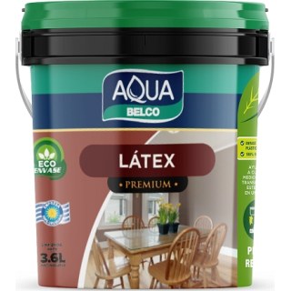 Pintura Superlavable Antibacterial Satinado Aqua Belco 3,6lt