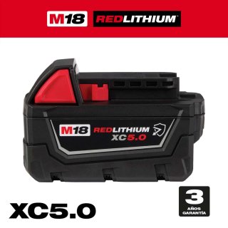 Batería 18V 5,0 Ah M18 REDLITHIUM XC Resistente Milwaukee 48-11-1850R