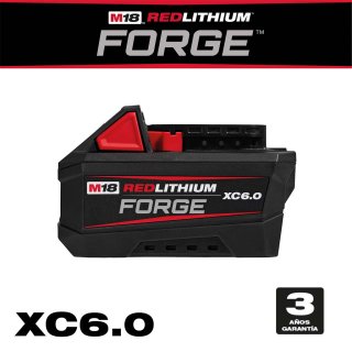 Batería 18V 6,0 Ah M18 REDLITHIUM FORGE Milwaukee 48-11-1861