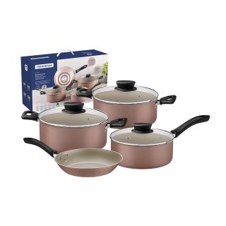 Batería de Cocina 7 Piezas Starflon Linz Rosa Tramontina 28299/308