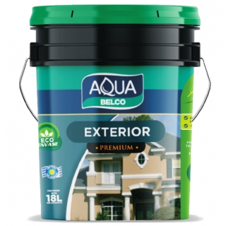 Pintura Premium Exterior Blanco AQUAMUROS Aqua Belco 18lt