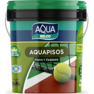 Pintura Para Pisos Amarillo AQUAPISOS Aqua Belco 3,6lt