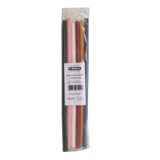 Blíster de Barras de Silicona de Colores 1/2", 6 Unidades, UNISIL