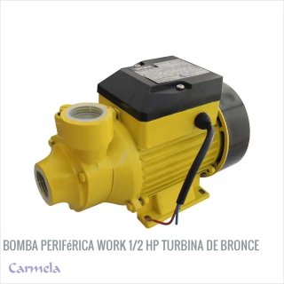 Bomba periférica Work 1/2 HP Turbina de bronce