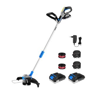 Bordeadora a Batería 20V con 2 Baterías 2 Ah y Cargador Deko DKGT2001BL-S2