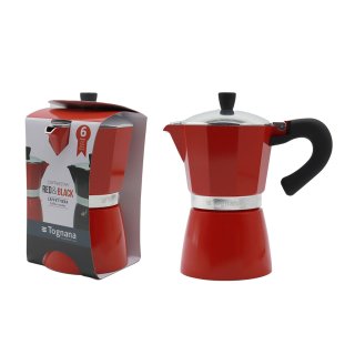 Cafetera 6 Tazas Aluminio Coffee Star Red Tognana V4430064746