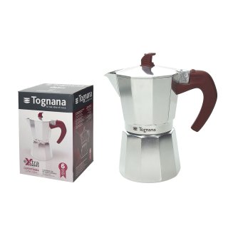 Cafetera 6 Tazas Aluminio Extra Style Tognana V443056MORU