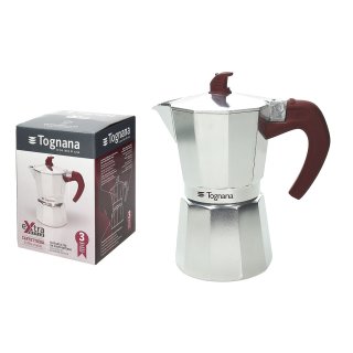 Cafetera 9 Tazas Aluminio Extra Style Tognana V443059MORU