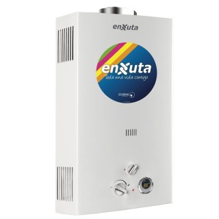 Calentador a Gas Instantáneo 16 L/min Tiro Natural, Gas Natural o Supergas Enxuta TENX16G