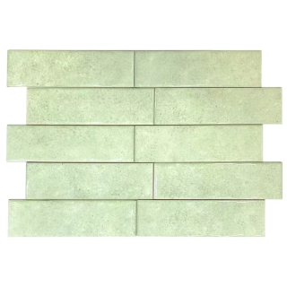 Cerámica Ladrillo 7,5x25cm Aquarela Mint Verde CERAL