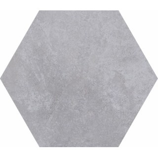 Cerámica Piso Pared Hexagonal 20x23cm Ceral Cimento Gris