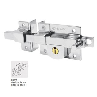 Cerr.barra libre sobre.Cr.Bril.izq(hasta 40mm)"HERMEX"CB-45I