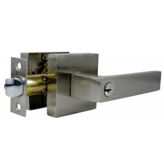Cerradura de Manivela Tubular Satinada con Llave BEST VALUE