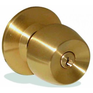 Cerradura de Pomo Copa Dorado Mate con Llave BEST VALUE