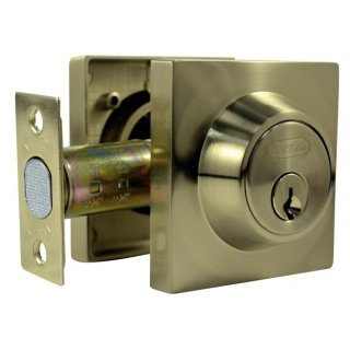 Cerradura Auxiliar Tubular Bronceada con 2 Llaves BEST VALUE