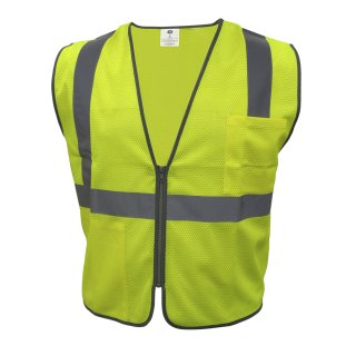 Chaleco Verde 2 Bolsillos Talle L