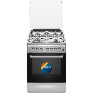 Cocina Combinada 4 Hornallas Inox 60x60 con Convección Enxuta CENX5644I