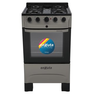 Cocina Combinada 4 Hornallas Titanio Enxuta CENX27200HET