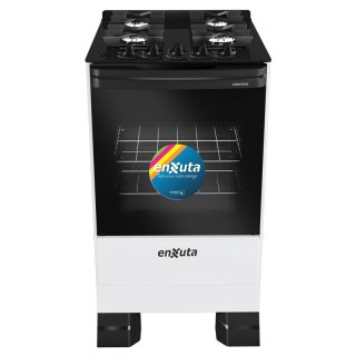 Cocina Supergas 4 Hornallas Blanca, Mesada de Vidrio Enxuta CENXV27542W-1