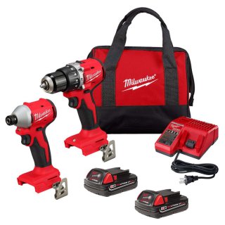 Combo Taladro Percutor M18 y Atornillador de Impacto Brushless Milwaukee 3610-259