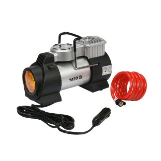 Compresor de Aire para Auto 12 V 180 W con Luz LED Yato YT-73460