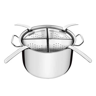 Cozi-Pasta de acero inoxidable con 4 Divisiones Sin Tapa Profesional Tramontina 65620/411