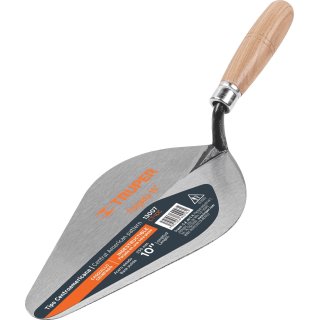 Cuchara Albañil 10'' 25cm Forjada Acero Mango Madera Truper
