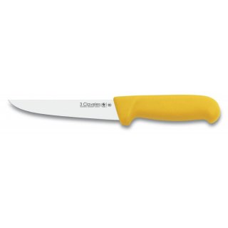 Cuchillo Deshuesar Hoja Ancha 7" Mango Amarillo Línea Frigorífico 3 Claveles 1375/5626